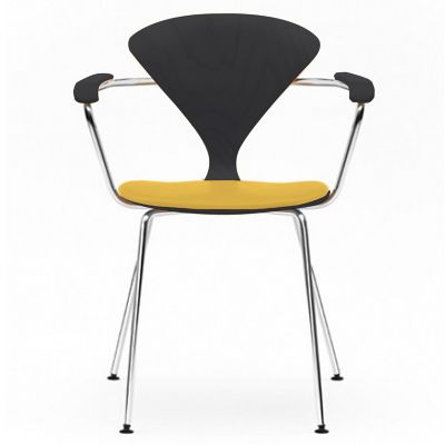 Cherner Metal Base Armchair with Seat Pad