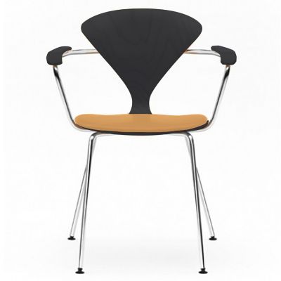 Cherner Metal Base Armchair with Seat Pad