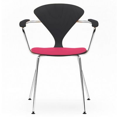 Cherner Metal Base Armchair with Seat Pad