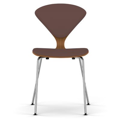 Cherner Seat and Back Upholstered Metal Base Chair
