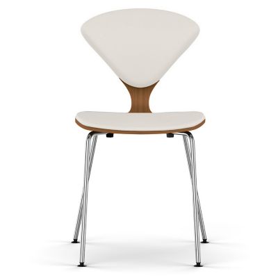 Cherner Seat and Back Upholstered Metal Base Chair