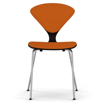 Cherner Seat and Back Upholstered Metal Base Chair