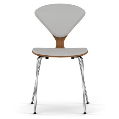 Cherner Seat and Back Upholstered Metal Base Chair