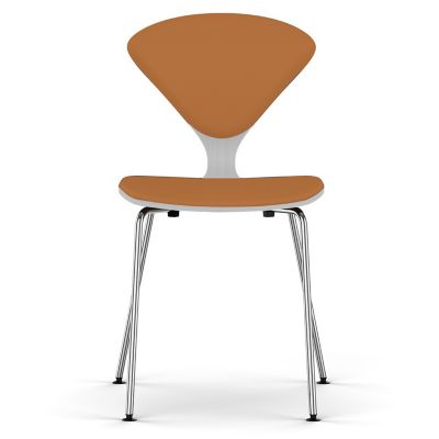 Cherner Seat and Back Upholstered Metal Base Chair