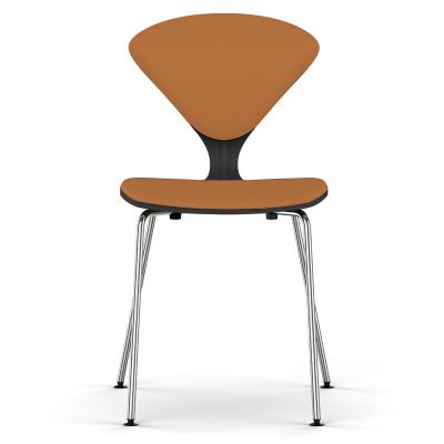 Cherner Seat and Back Upholstered Metal Base Chair
