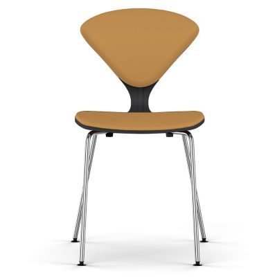 Cherner Seat and Back Upholstered Metal Base Chair