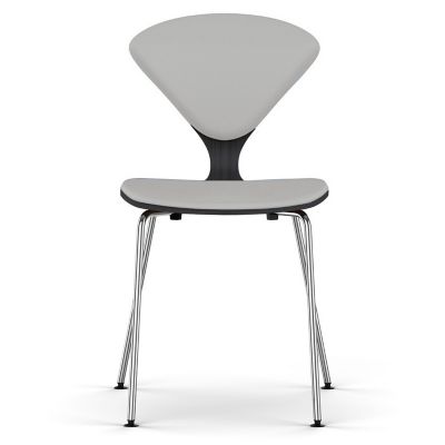 Cherner Seat and Back Upholstered Metal Base Chair
