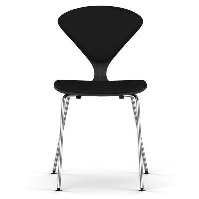 Cherner Seat and Back Upholstered Metal Base Chair