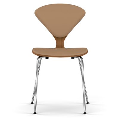 Cherner Seat and Back Upholstered Metal Base Chair