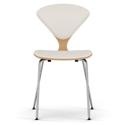 Cherner Seat and Back Upholstered Metal Base Chair