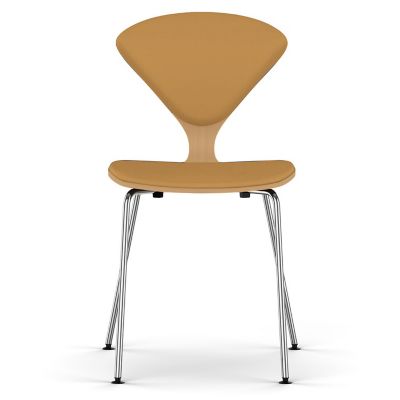 Cherner Seat and Back Upholstered Metal Base Chair