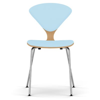 Cherner Seat and Back Upholstered Metal Base Chair