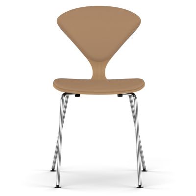 Cherner Seat and Back Upholstered Metal Base Chair