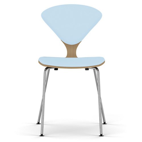 Cherner Seat and Back Upholstered Metal Base Chair