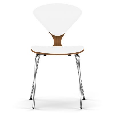 Cherner Seat and Back Upholstered Metal Base Chair