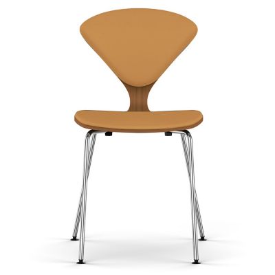 Cherner Seat and Back Upholstered Metal Base Chair