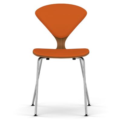 Cherner Seat and Back Upholstered Metal Base Chair