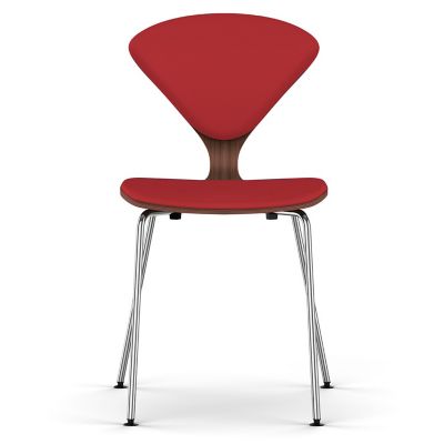 Cherner Seat and Back Upholstered Metal Base Chair