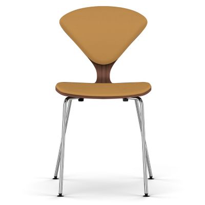 Cherner Seat and Back Upholstered Metal Base Chair