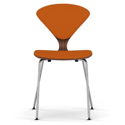 Cherner Seat and Back Upholstered Metal Base Chair