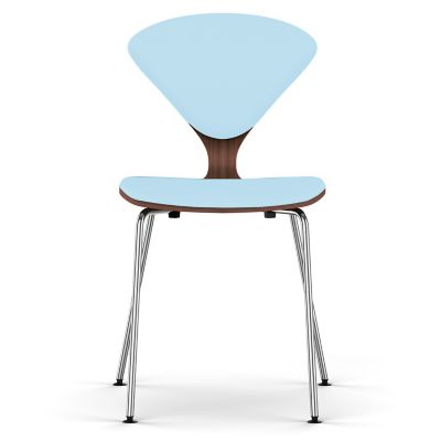 Cherner Seat and Back Upholstered Metal Base Chair