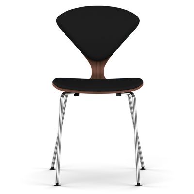 Cherner Seat and Back Upholstered Metal Base Chair