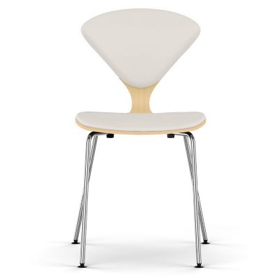 Cherner Seat and Back Upholstered Metal Base Chair