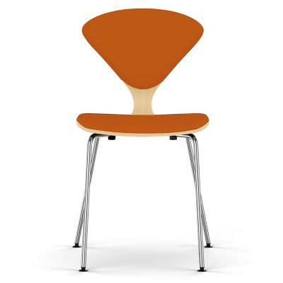 Cherner Seat and Back Upholstered Metal Base Chair