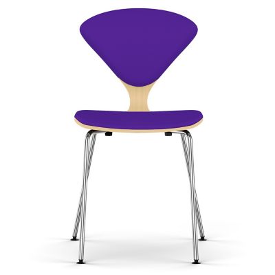 Cherner Seat and Back Upholstered Metal Base Chair