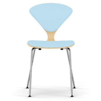 Cherner Seat and Back Upholstered Metal Base Chair