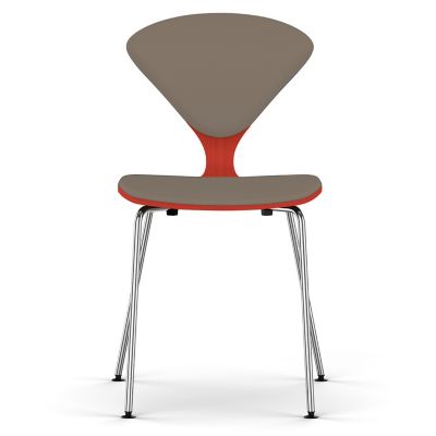 Cherner Seat and Back Upholstered Metal Base Chair