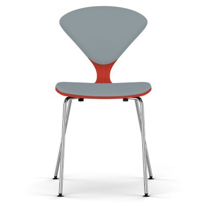 Cherner Seat and Back Upholstered Metal Base Chair