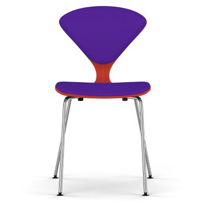 Cherner Seat and Back Upholstered Metal Base Chair