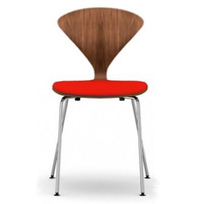 Cherner Metal Base Chair With Seat Pad