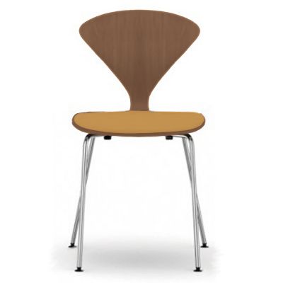 Cherner Metal Base Chair with Seat Pad