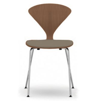 Cherner Metal Base Chair with Seat Pad