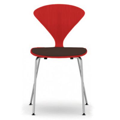 Cherner Metal Base Chair with Seat Pad