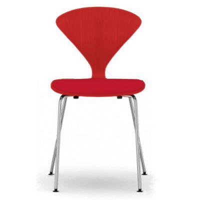 Cherner Metal Base Chair with Seat Pad