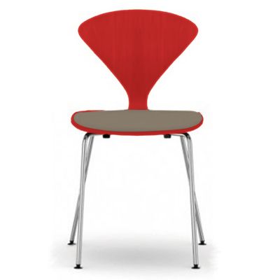 Cherner Metal Base Chair with Seat Pad