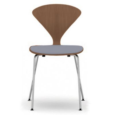 Cherner Metal Base Chair with Seat Pad