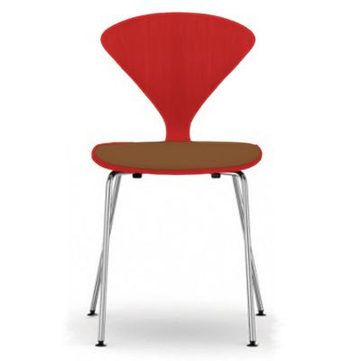 Cherner Metal Base Chair with Seat Pad