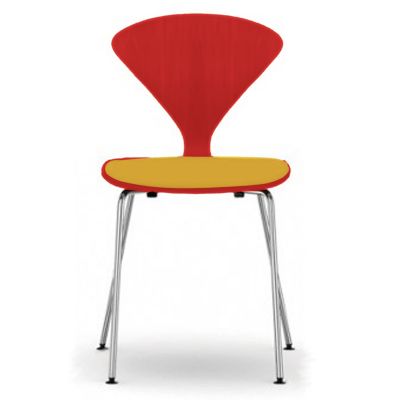 Cherner Metal Base Chair with Seat Pad
