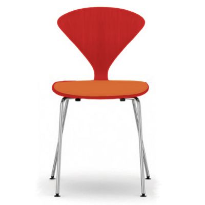 Cherner Metal Base Chair with Seat Pad