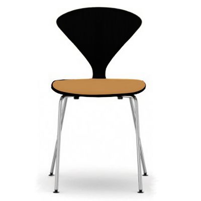 Cherner Metal Base Chair with Seat Pad