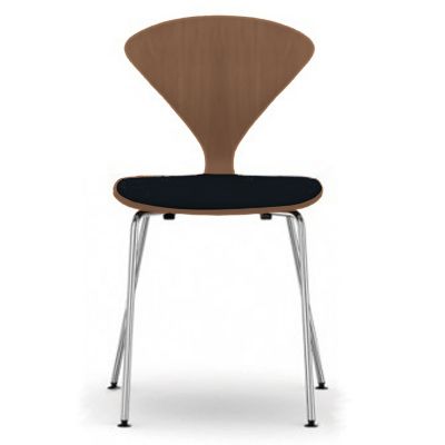 Cherner Metal Base Chair with Seat Pad
