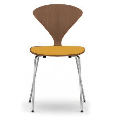 Cherner Metal Base Chair with Seat Pad