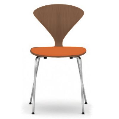 Cherner Metal Base Chair with Seat Pad