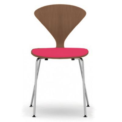 Cherner Metal Base Chair with Seat Pad