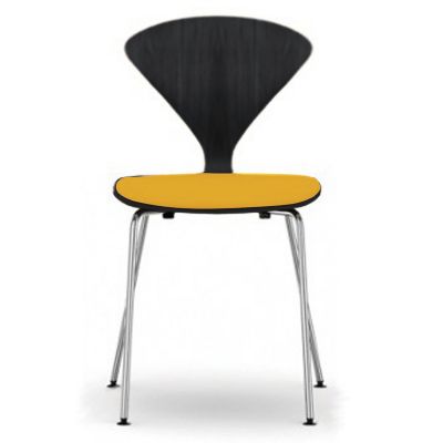 Cherner Metal Base Chair with Seat Pad