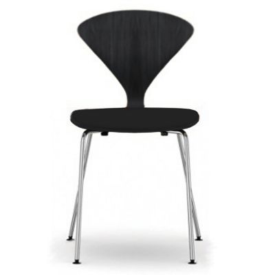 Cherner Metal Base Chair with Seat Pad